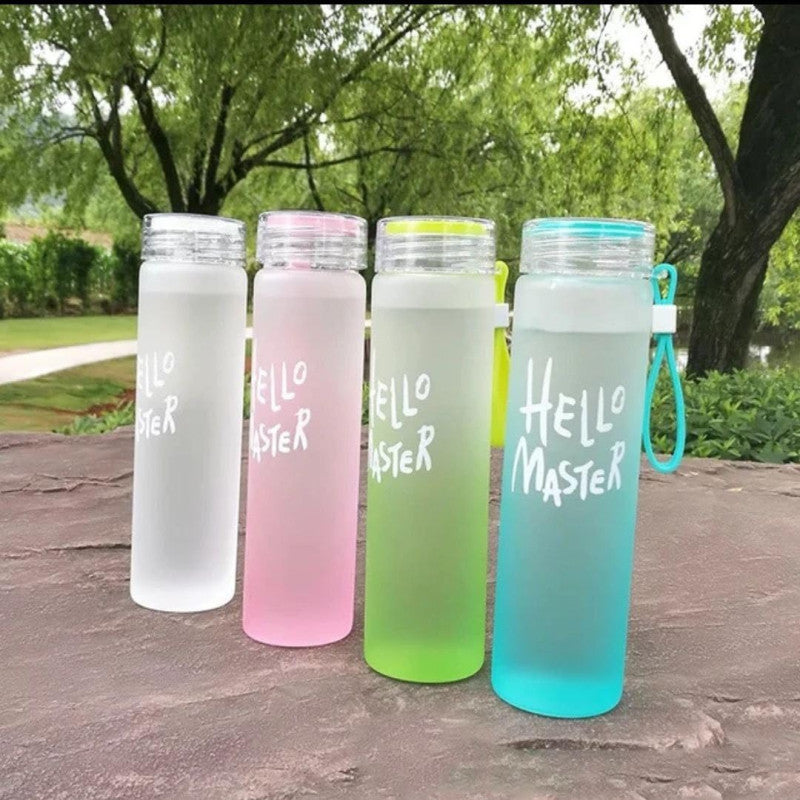 Hello Master Glass Water Bottle 900 ML