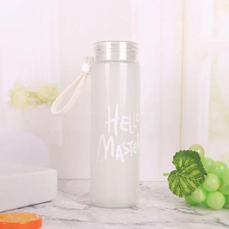 Hello Master Glass Water Bottle 900 ML