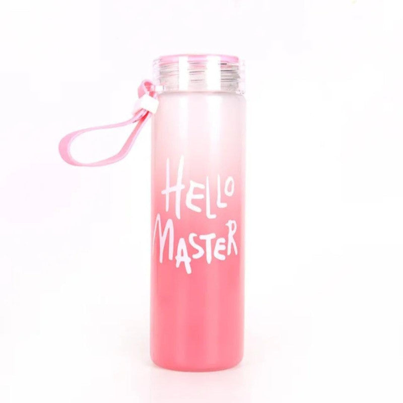 Hello Master Glass Water Bottle 900 ML